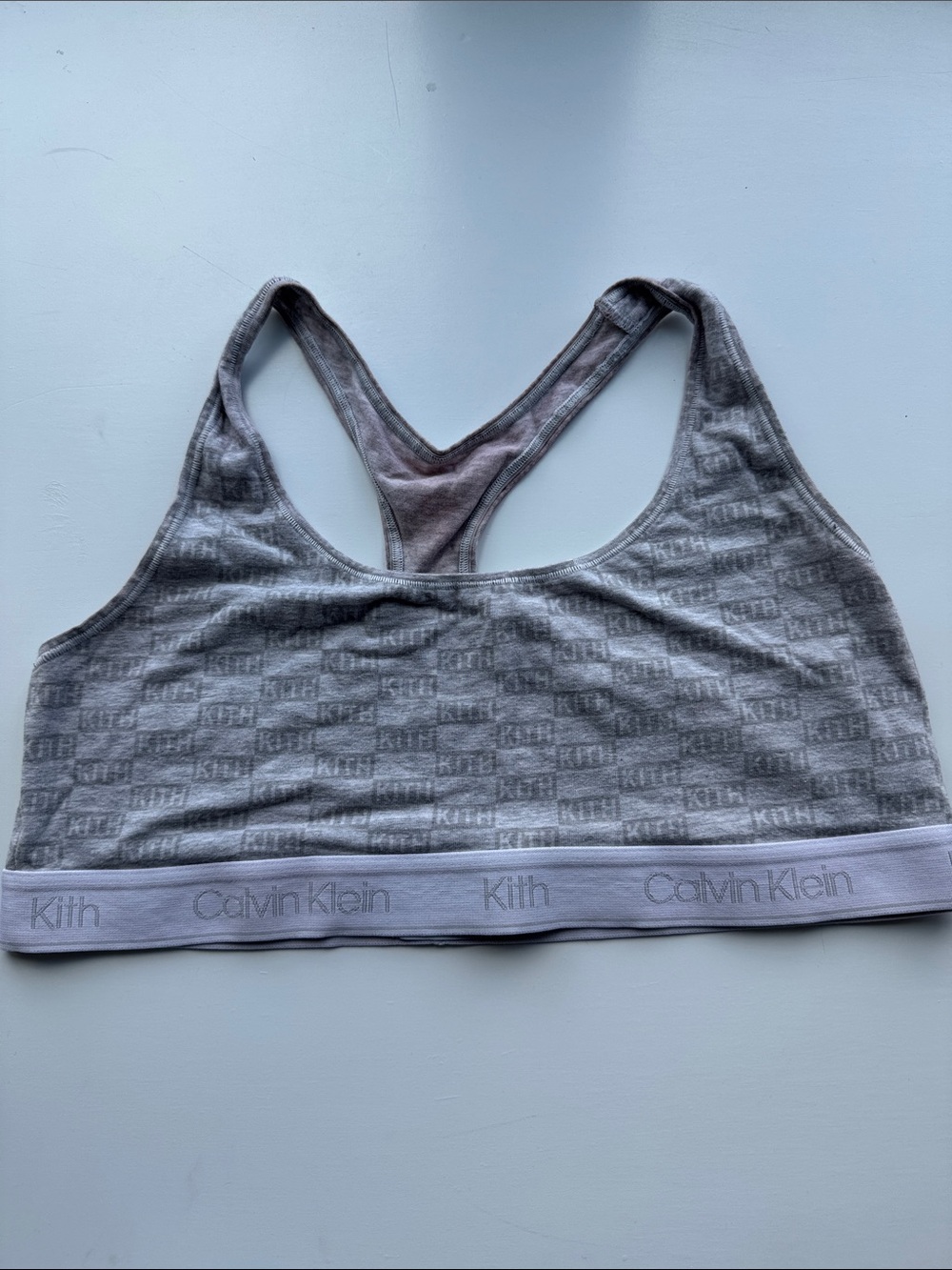 Calvin Klein x Kith Light Gray Logo Racerback Bralette
